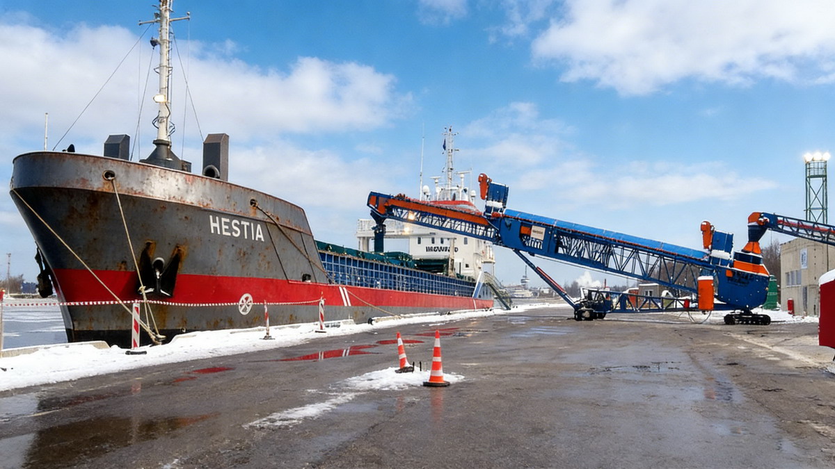 mobile radial shiploader